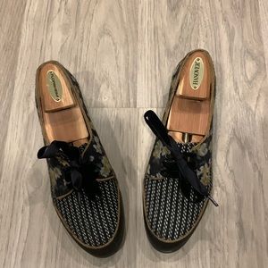 Ruby Shoo Micah women’s Oxford floral navy blue